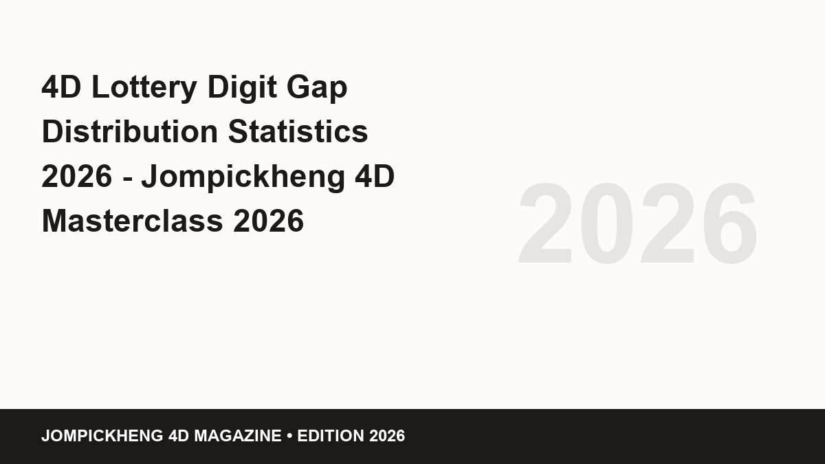 4d lottery digit gap distribution statistics 2026 - 4D Lottery Digit Gap Distribution Statistics 2026