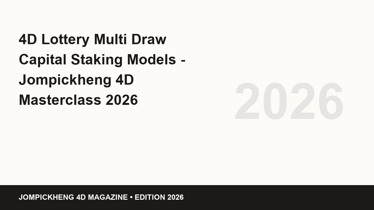 4d lottery multi draw capital staking models - 4D Lottery Multi Draw Capital Staking Models